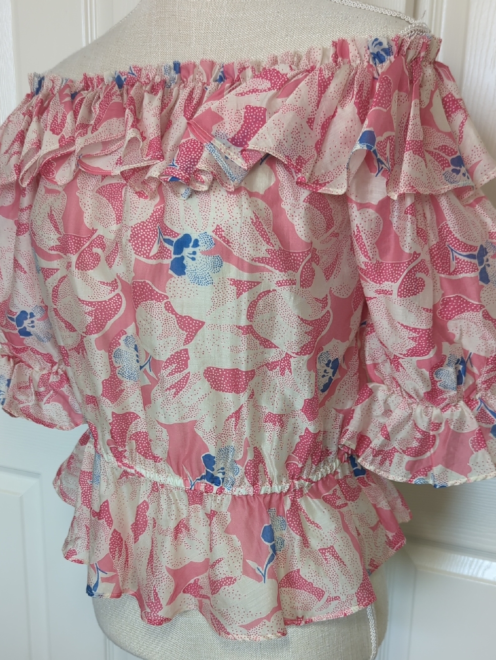 Ted Baker London Harina Off The Shoulder Pink Top - Picture 5 of 11
